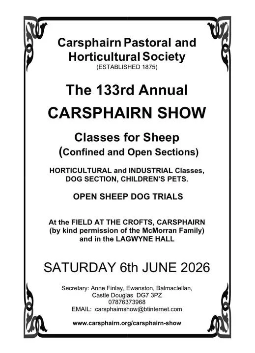 Carsphairn Show 2026