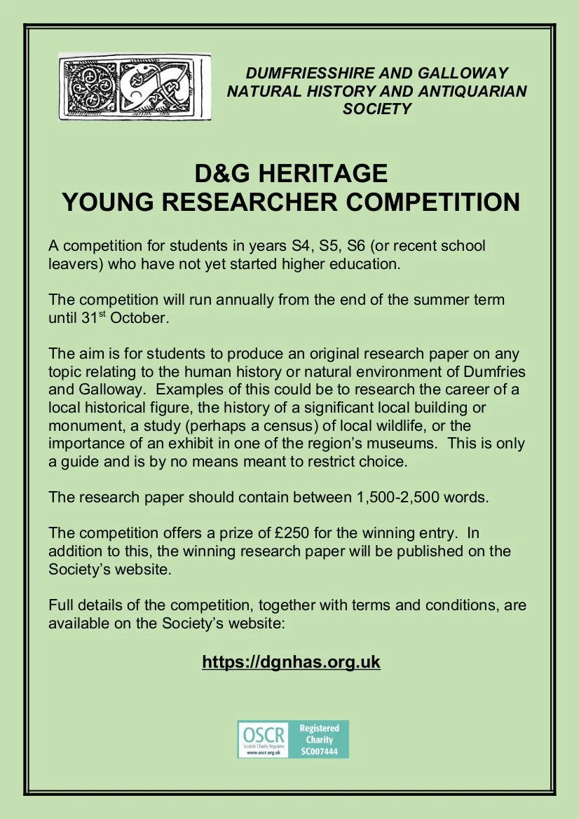 D&amp;G Heritage Young Researcher Competition 2025