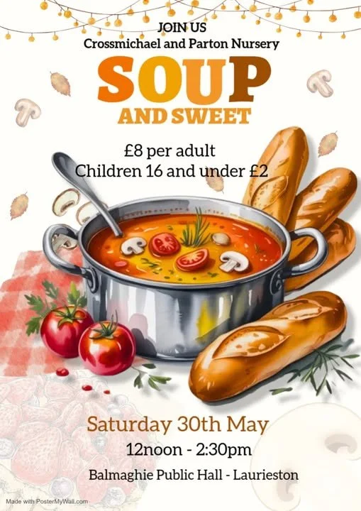 Crossmichael & Parton Nursery Soup & Sweet