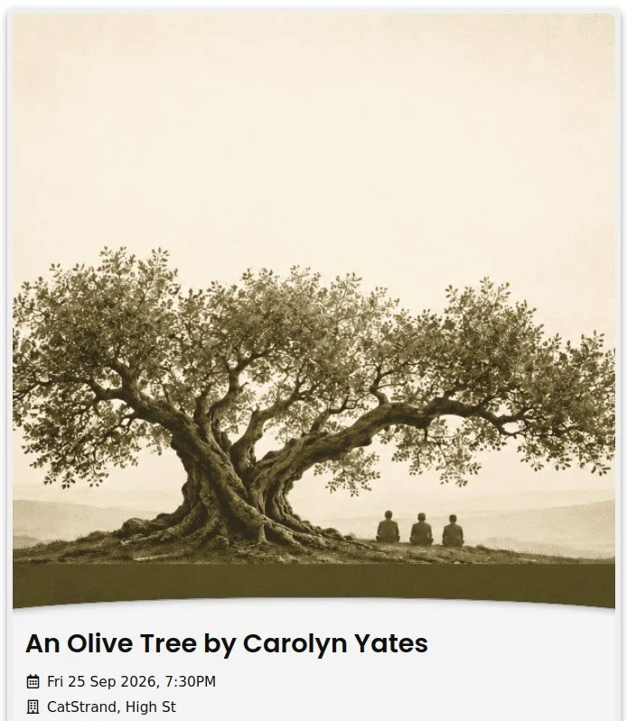 CatStrand Events: An Olive Tree by Caroline Yates