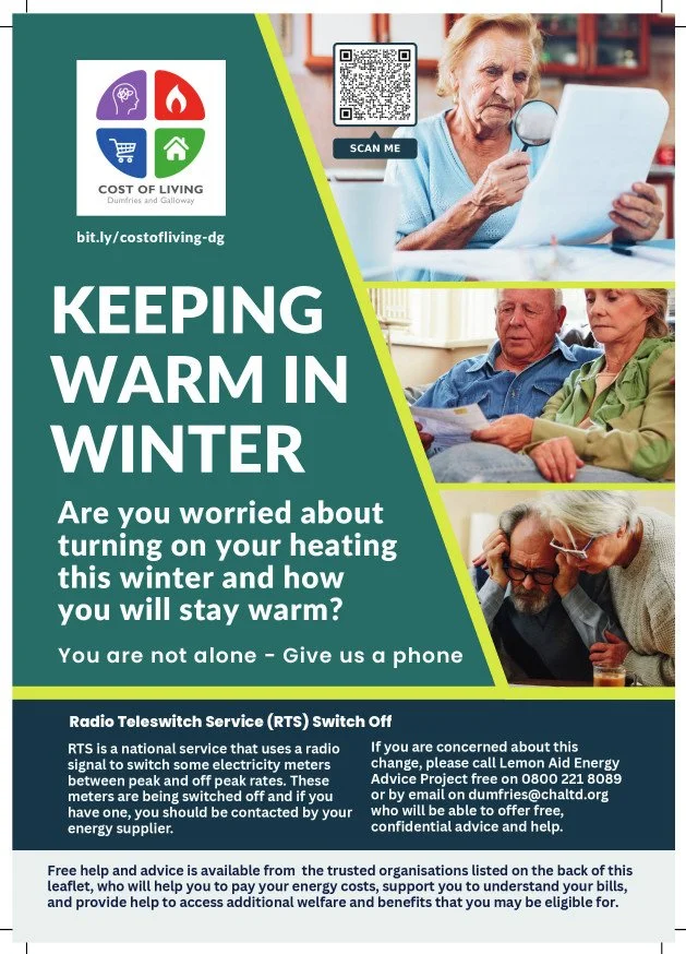 Keeping Warm in Winter leaflet - click to download