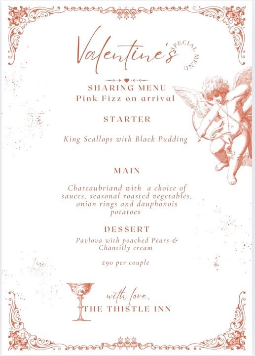 The Thistle Inn - Valentine's Menu