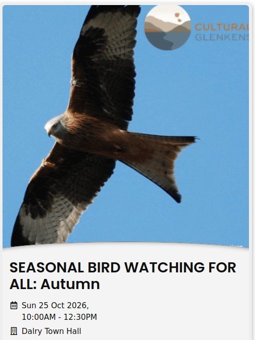 Cultural Glenkens: Seasonal Birdwatching for All - Autumn