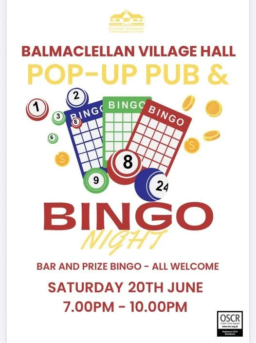Bingo and Pop Up Bar
