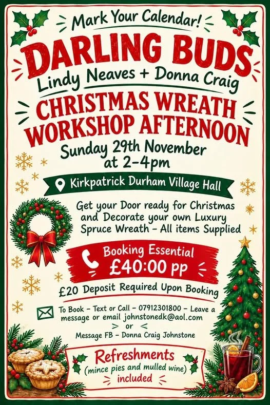 Christmas wreath workshop