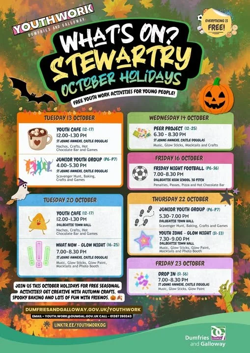 Whats On Stewartry - October Holidays