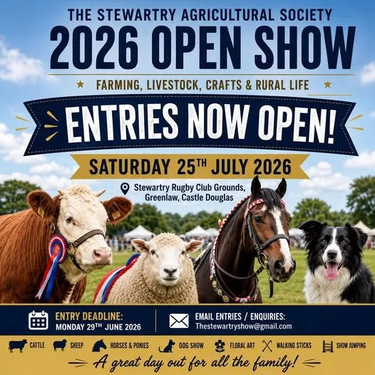 Stewartry Show Entries Open