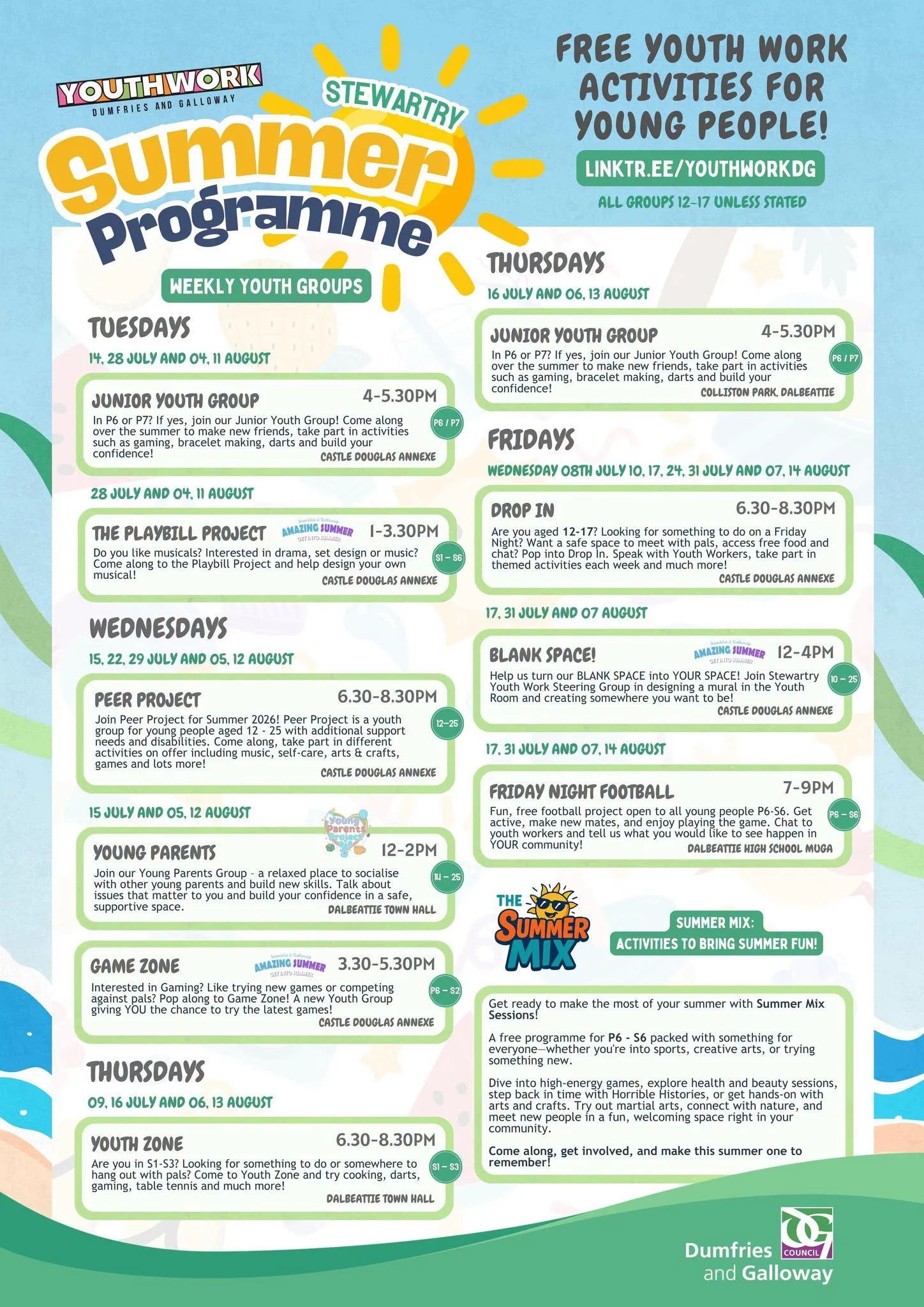Youth Work Summer Programme