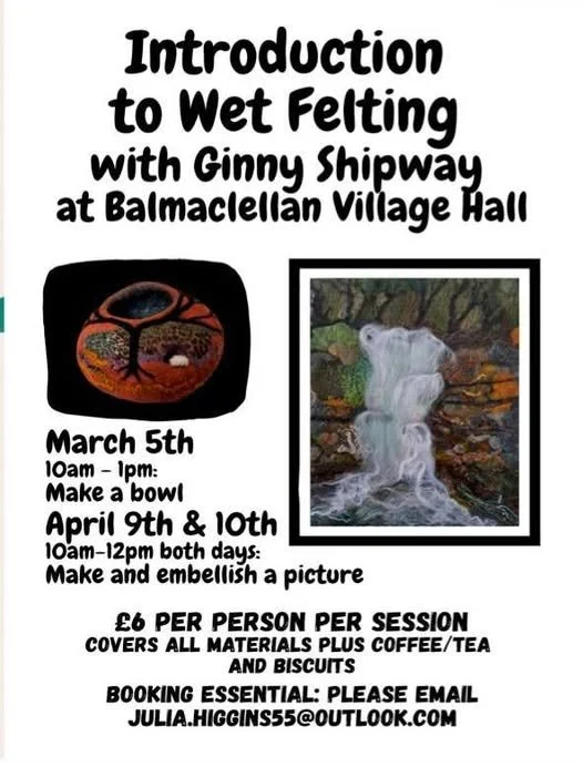 Wet Felting workshops