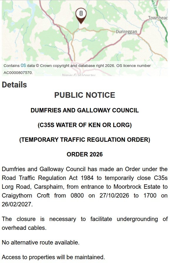 C35s closed 27th October 2026 to 26th February 2027 for cable undergrounding