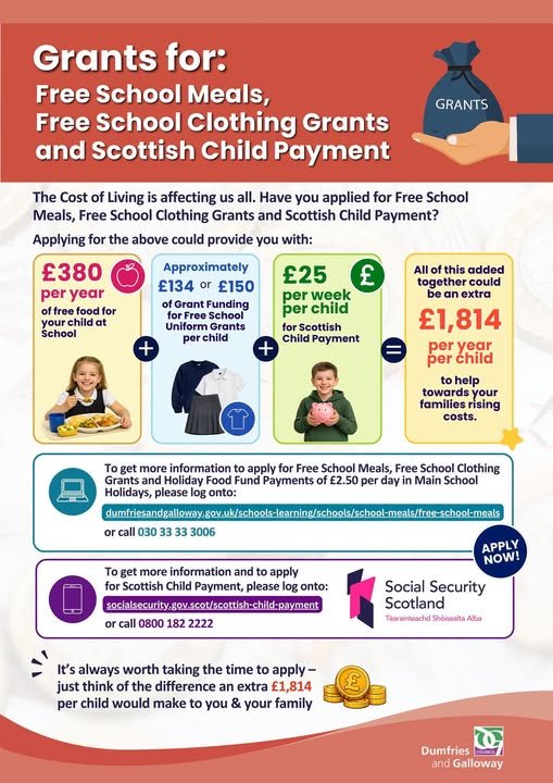 Grants for school aged children