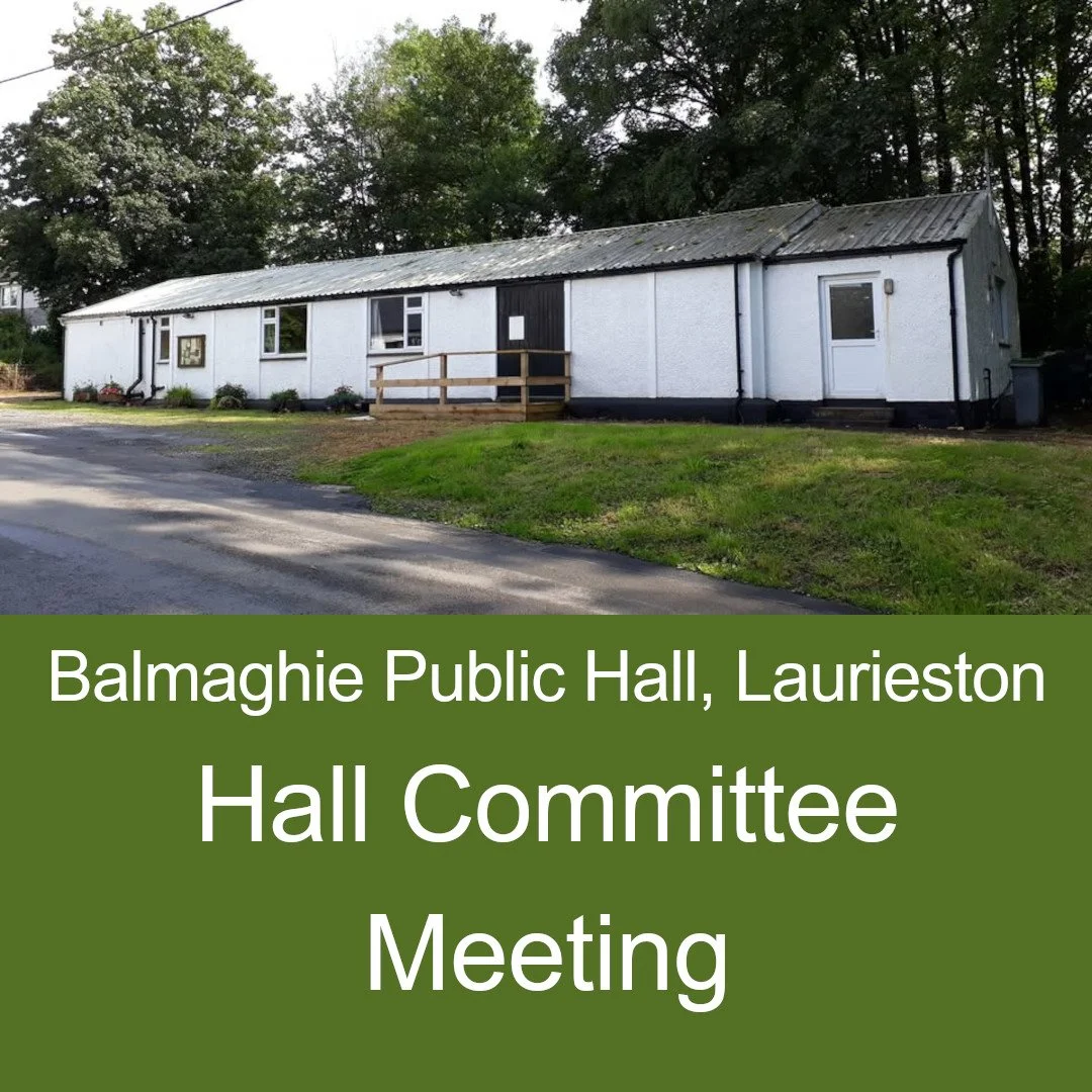 Balmaghie Public Hall Committee Meeting