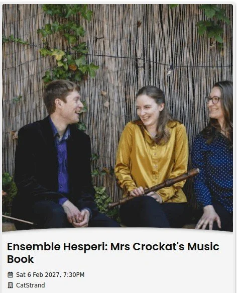 Ensemble Hesperi - Mrs Crockat's Music Book
