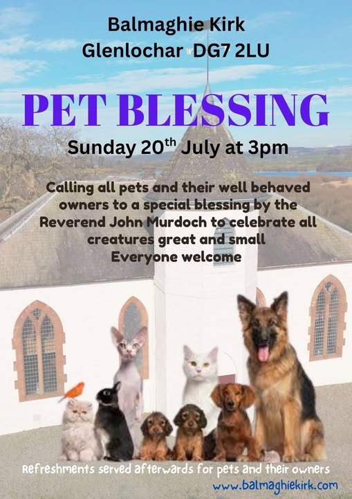 Pet Blessing at Balmaghie Kirk