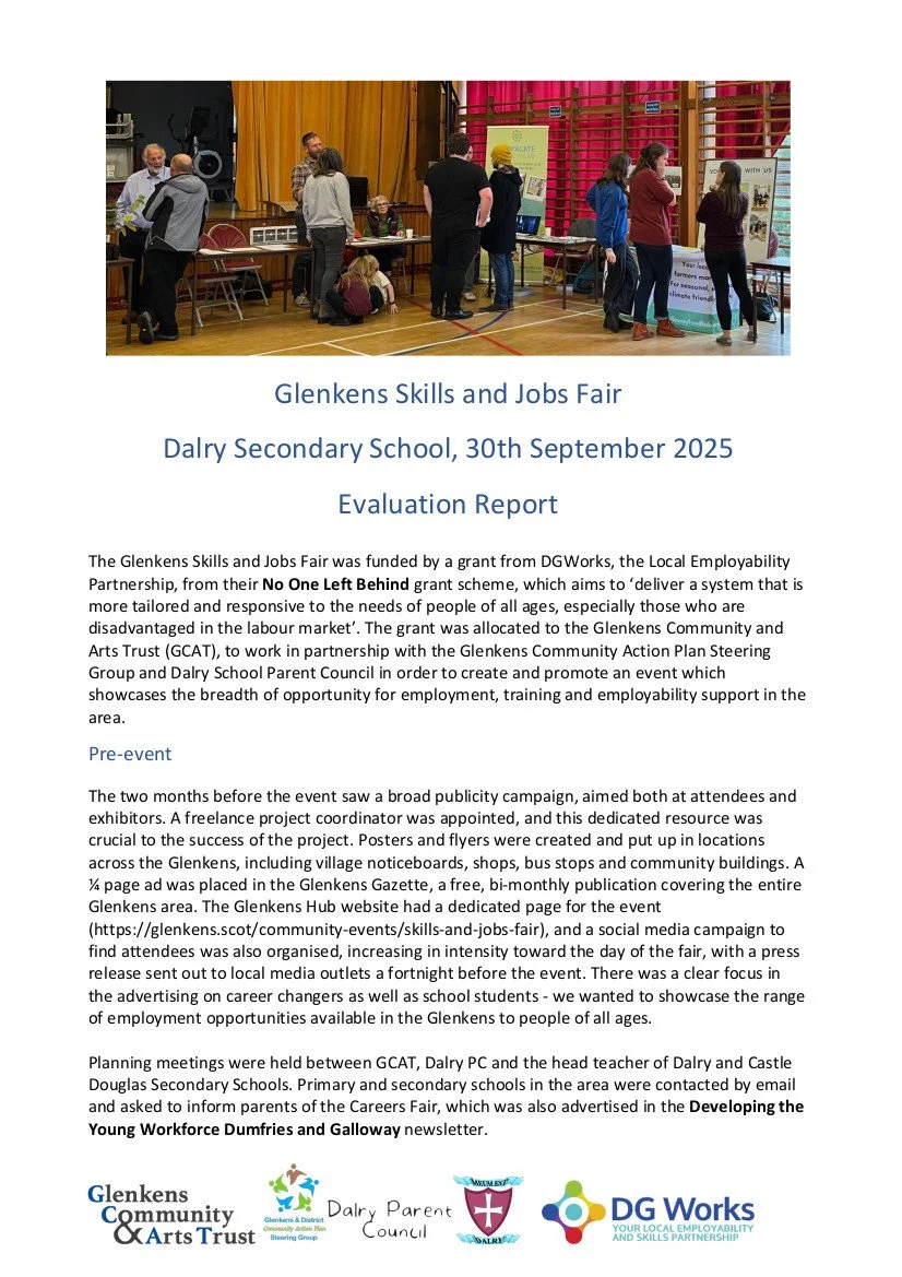 Glenkens Skills &amp; Jobs Fair Evaluation
