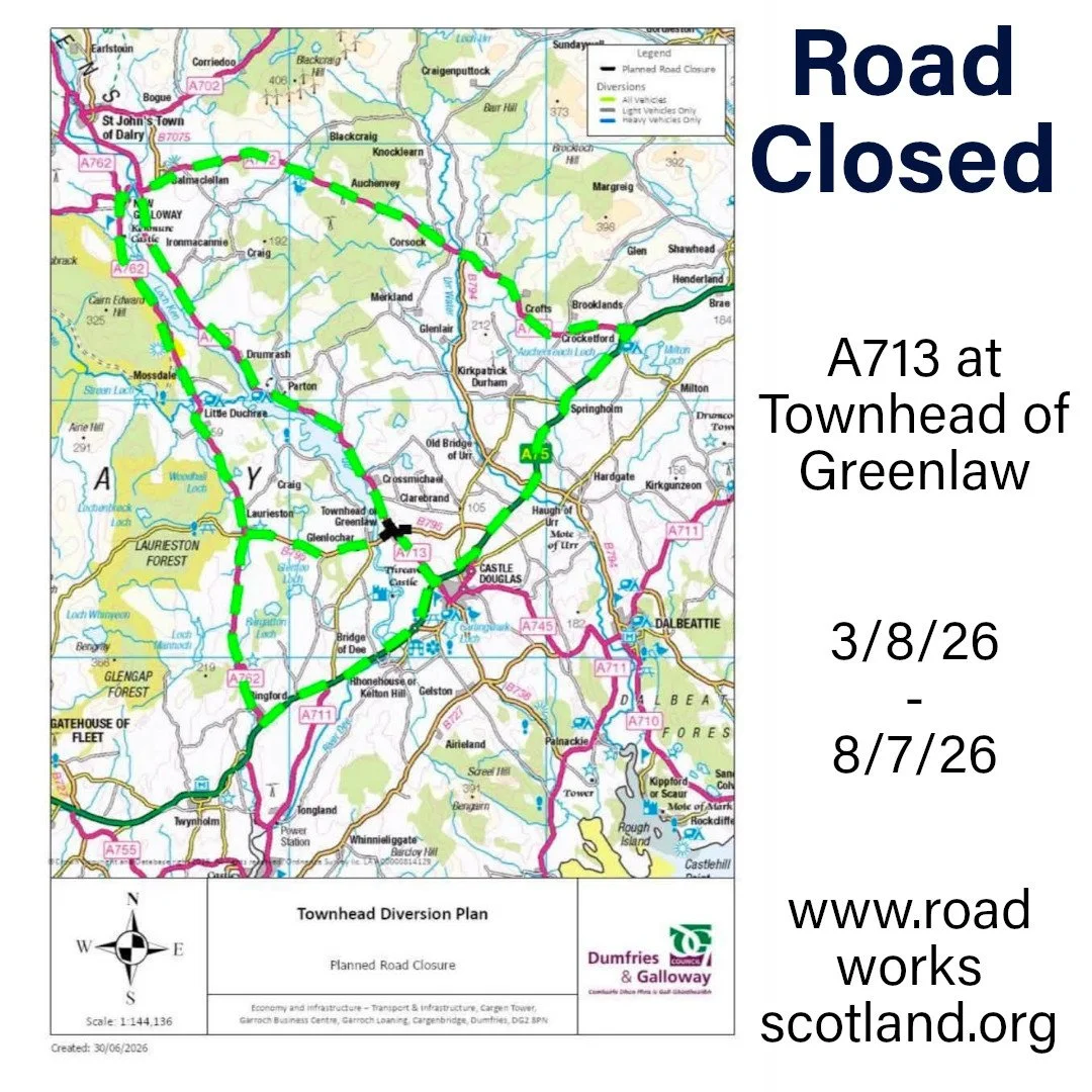 Road closed Townhead July26