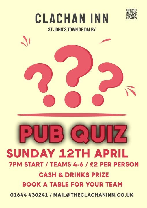 Clachan Inn Pub Quiz