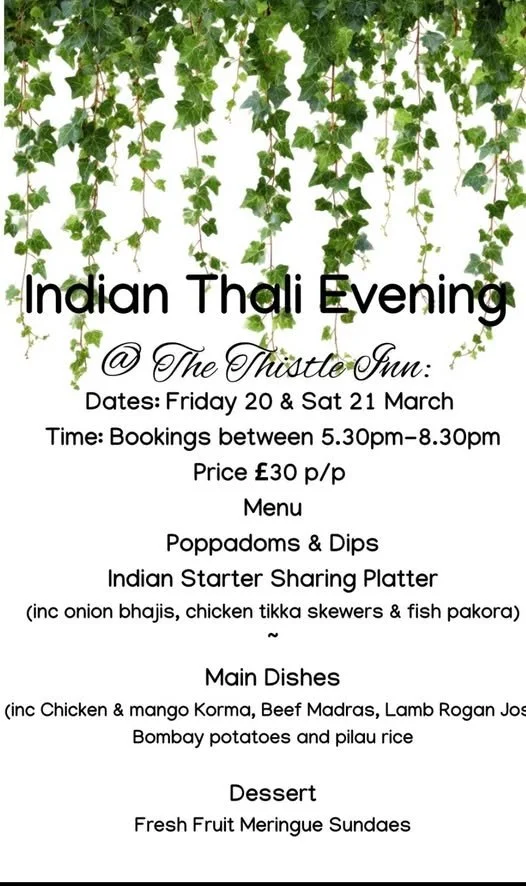 Indian Thali evening
