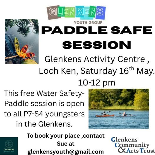 Glenkens Youth Group Paddle Safe Session