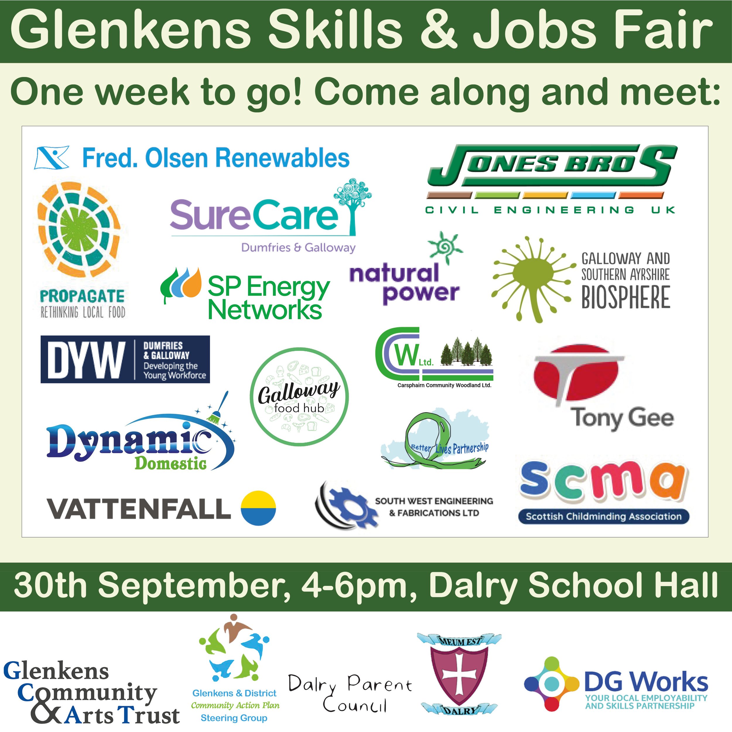 Living and Working in the Glenkens: Skills and Jobs Fair showcases local career opportunities in the Glenkens