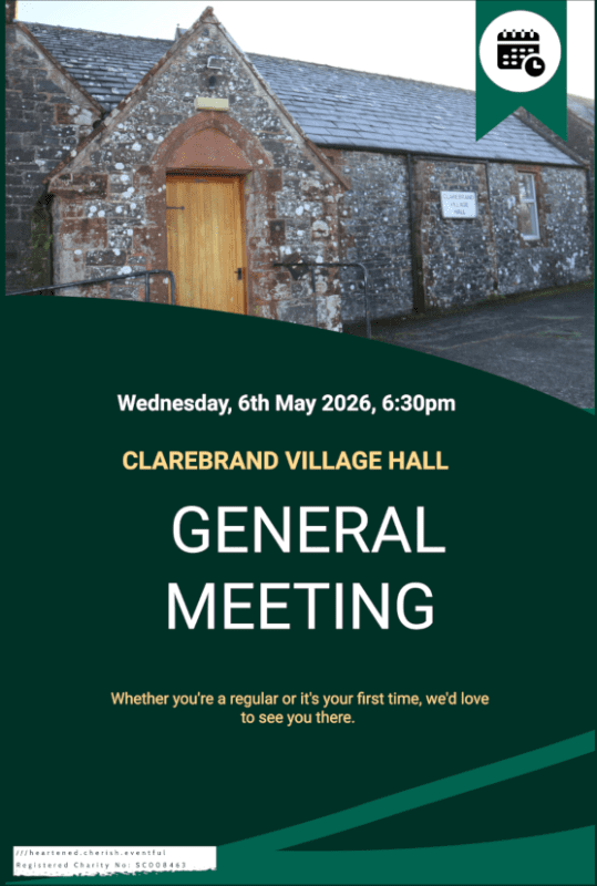Clarebrnad Village Hall meeting