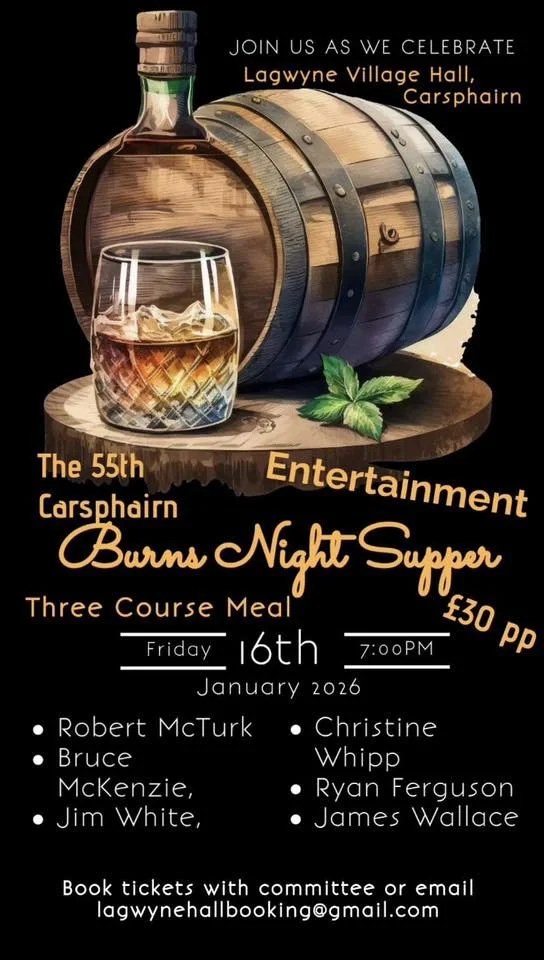 Carsphairn Burns Supper 2026