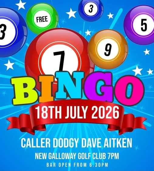 New Galloway Golf Club Bingo