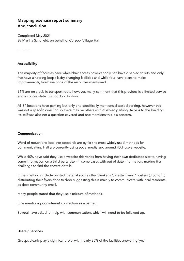 Glenkens Asset Report