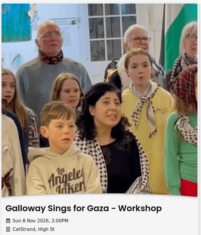 Galloway Sings for Gaza - Workshop