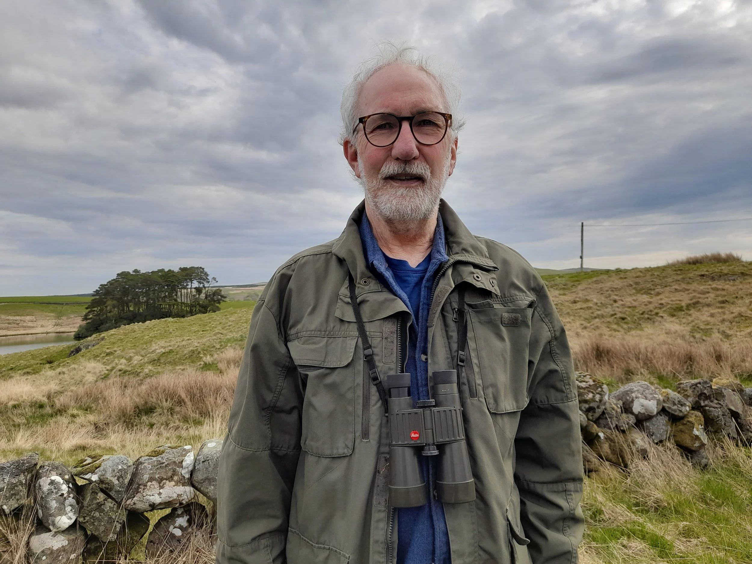 Kevin out bird watching near Moss Roddoch, Dalry.