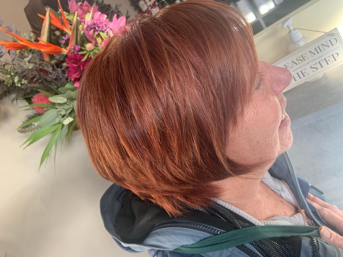 Copper Crazy for this look on Denise 🤤 using only the best @keuneuk colour for the most vibrant yet long lasting colours in the game. 

We added a few lights to brighten up the parting and add a slight two tone effect, especially when in the sun ☀️?