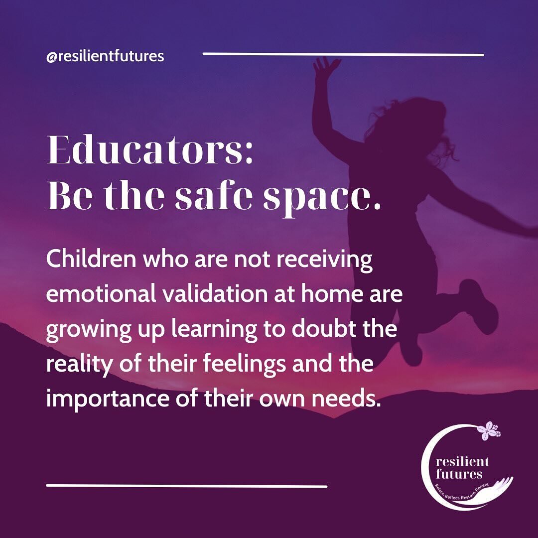 Empowered educators are the unsung heroes in a child&rsquo;s journey. When home falls short, we have the ability to step in and attune to children who are often isolated with their feelings and experiences. 🌟 
.
As caregivers, listeners, affirmers, 