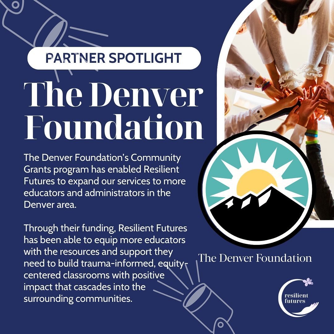 🌟 We want to extend a heartfelt thank you to @tdfcommunity for supporting our mission to cultivate inclusive, compassionate, and empowered schools through trauma-informed, equity-centered programming.🌟
 .
The @tdfcommunity is one of Metro Denver&rs