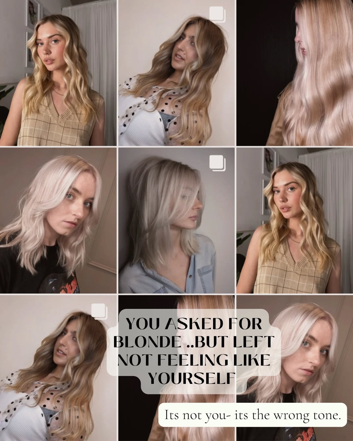That moment when you get the blonde just right&hellip; 🤎

She showed me a screenshot and said, &quot;I know it&rsquo;s just blonde, but I want this.&rdquo;

But the truth is....it&rsquo;s never just blonde.

It&rsquo;s the colour she&rsquo;s been sa