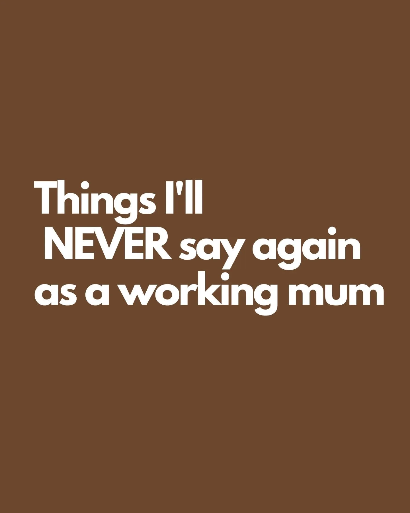 You don&rsquo;t realise how much motherhood will change you,  until it does. 🤎

Before you have children, you think you know who you are. You think you&rsquo;ve figured yourself out  and maybe you have.

but the moment you become a mum, everything s