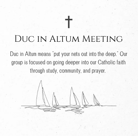 Duc in Altum - Adult Cathechism Meeting