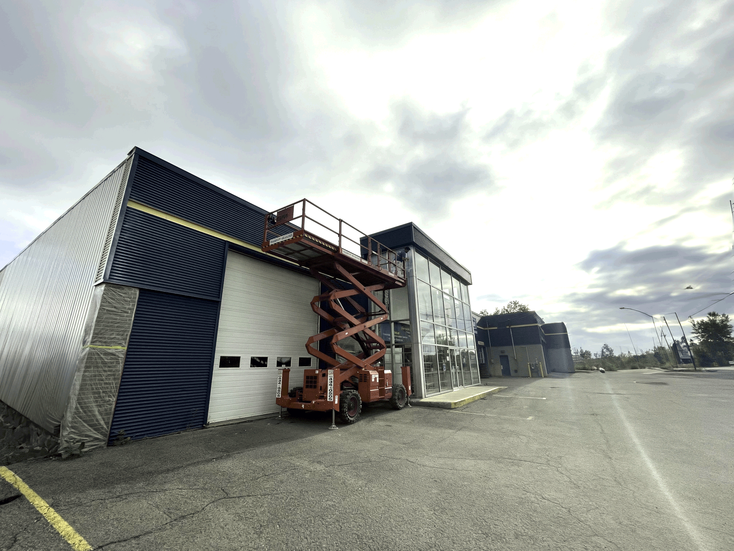 Projet commercial, aluminium