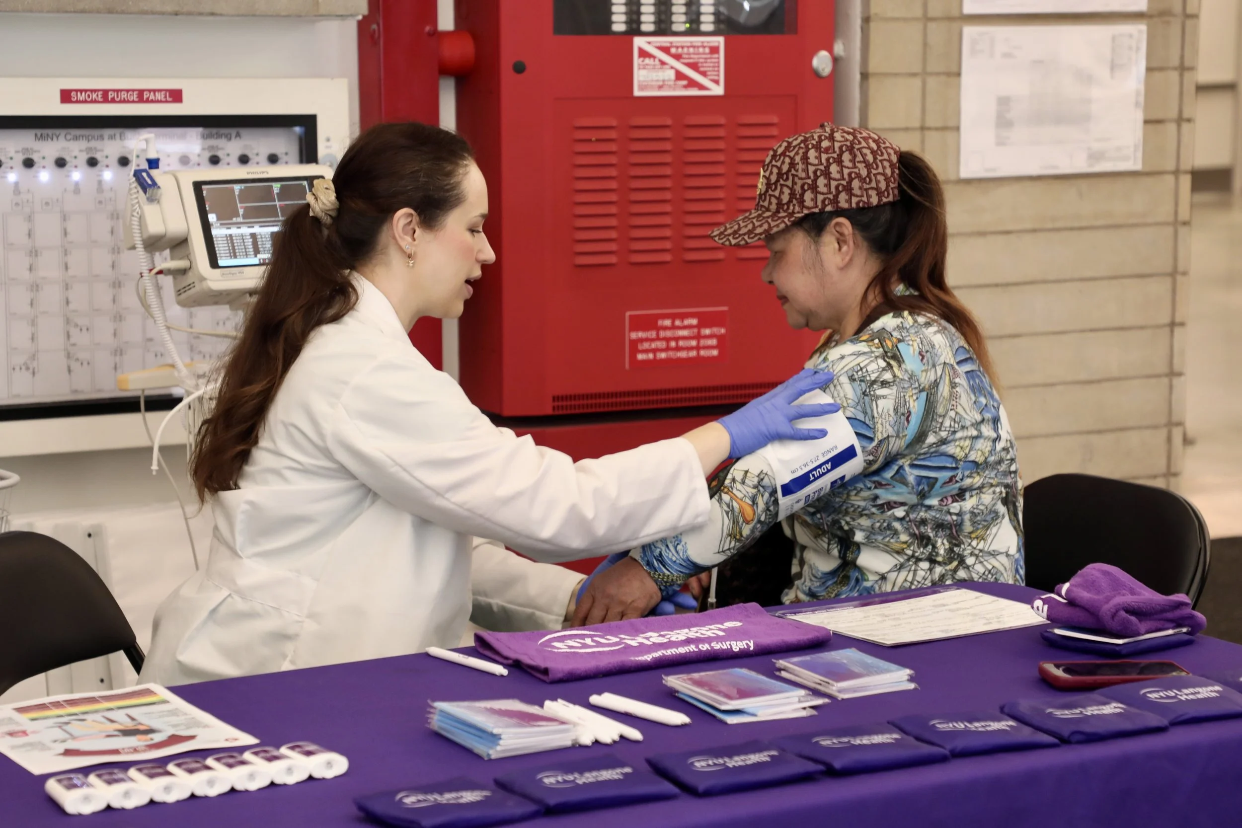 NYU Langone Health doctor provides hypertension screening.jpeg