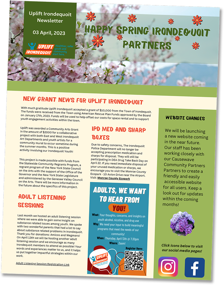Newsletters — Uplift Irondequoit