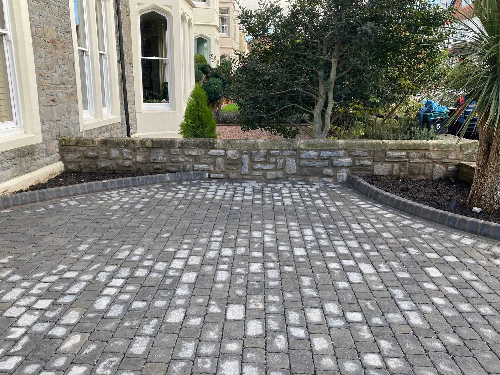 Block stone driveways