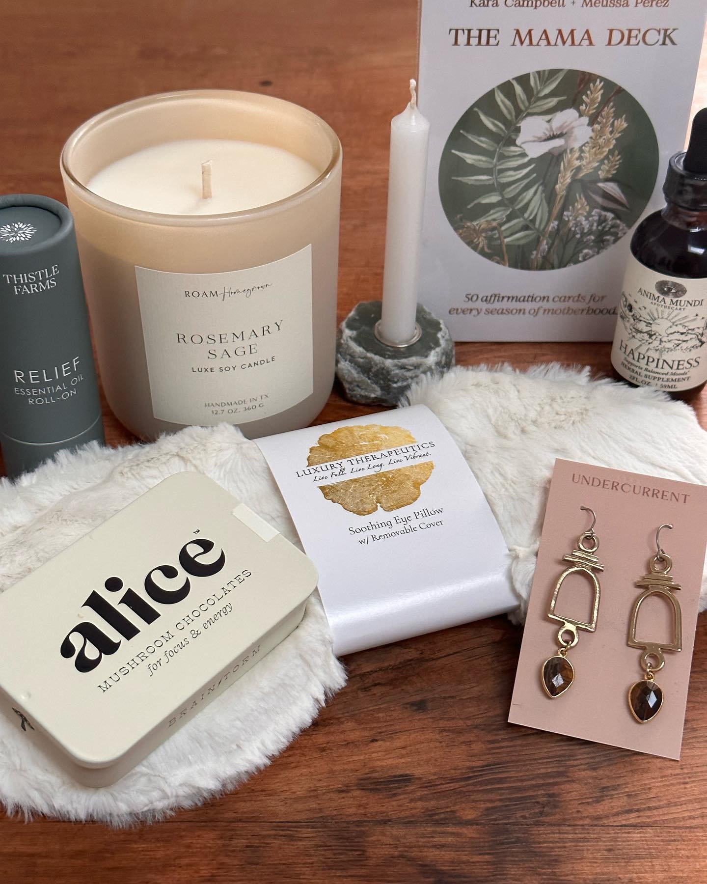 We have some lovely new products in the house! 😍Here are a few of our favorites&mdash;

@theembodimentdeck 
@thistlefarms 
@roamhomegrown 
@luxurytherapeutics 
@alice.mushrooms 
@undercurrent_studio 
@animamundiherbals 

 Come by 10-5 to shop for yo
