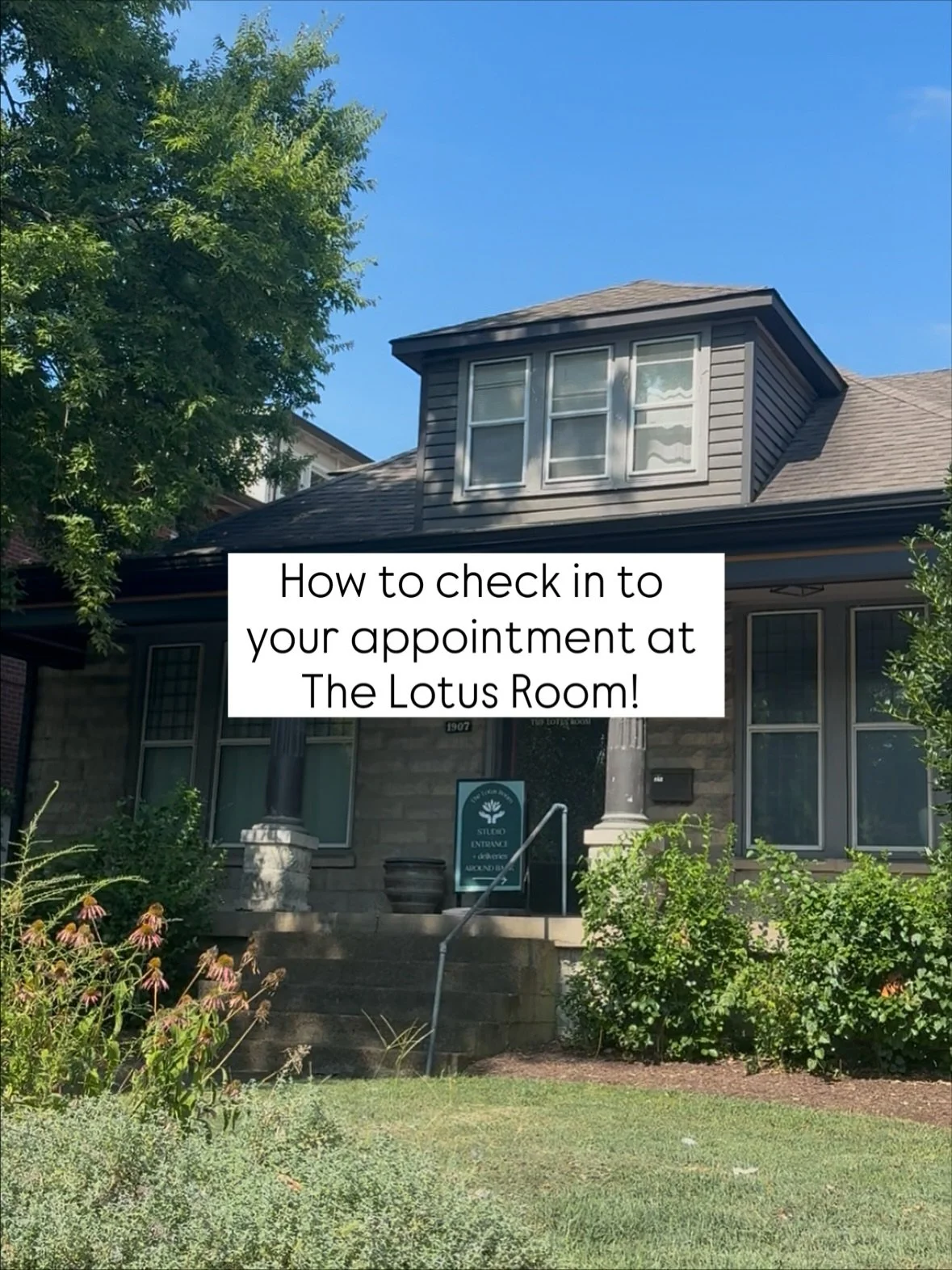 We love our unique home in the heart of  Hillsboro Village! We get some questions on location and flow of the house, so here is a helpful guide on checking in to your appointment: 

🚗Park behind the house! Accessible through our driveway from 21st A