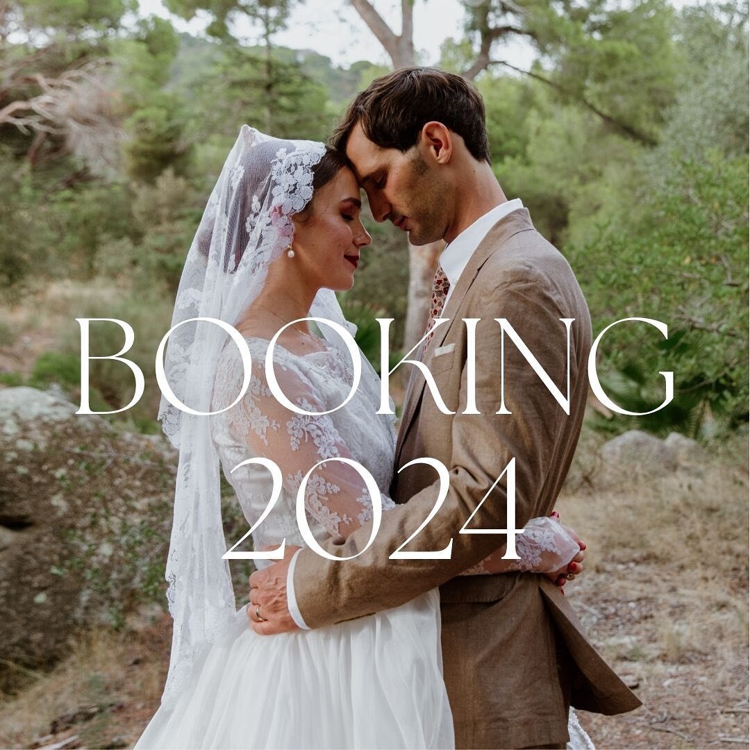 Updated Availability for 2024 Weddings. If you&rsquo;re still looking for a photographer check your month below and get in touch to reserve your date.

May ~ two spaces available.
June ~ one last space!
July ~ three spaces available (including one ha