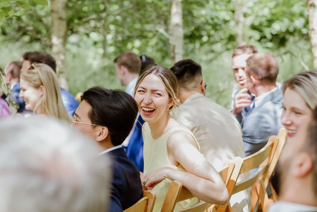 guest laughs in the birch church at higher holcombe devon