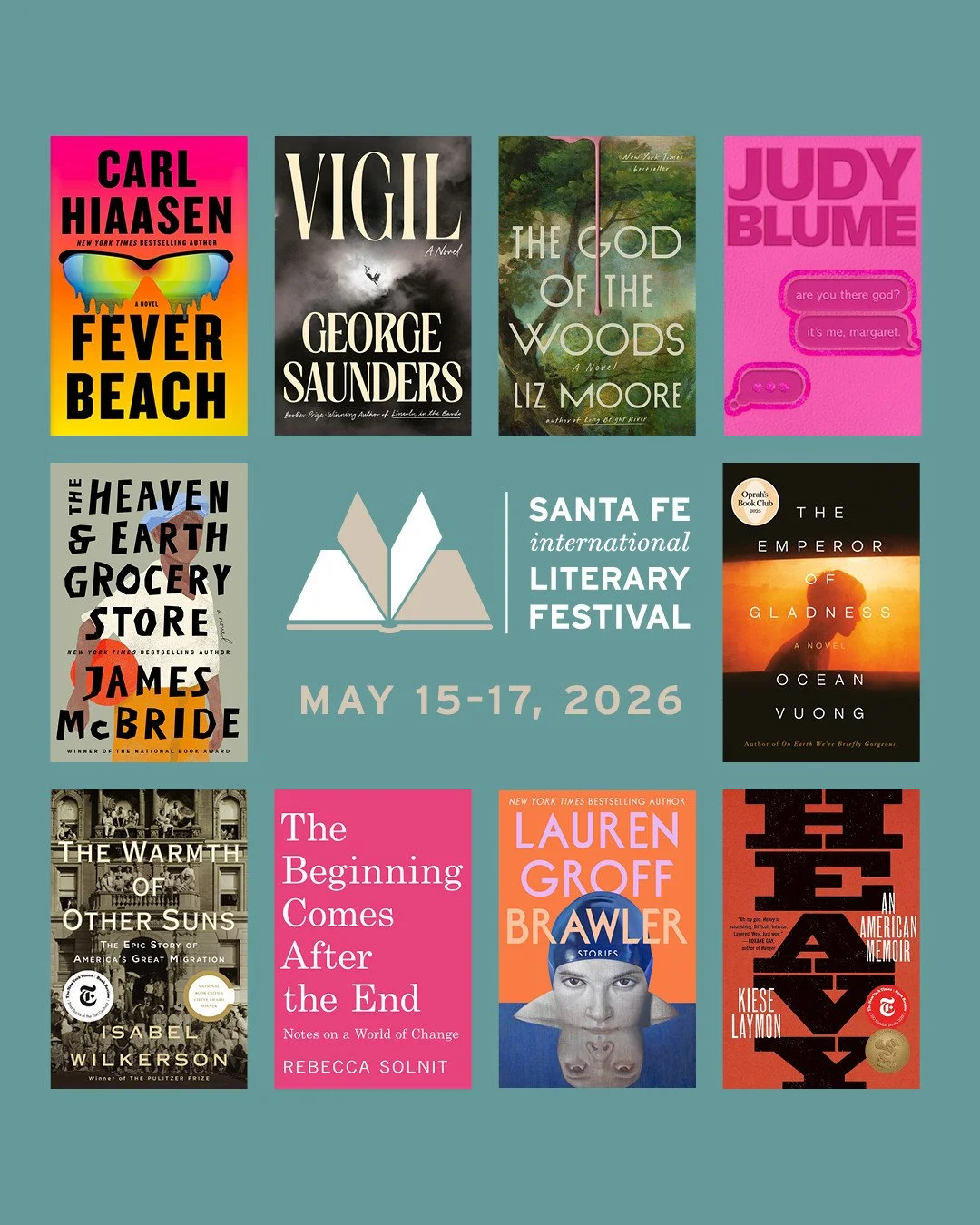 Just a glimpse of the author magic coming your way in 2026 ✨️ Tickets go on sale in January &mdash; mark your calendars!⁠
⁠
⁠
#SFILF2026 #sfinternationallitfest26 #authors #newrelease #booksigning #santafe #literaryfestival #storiesbindustogether #bo