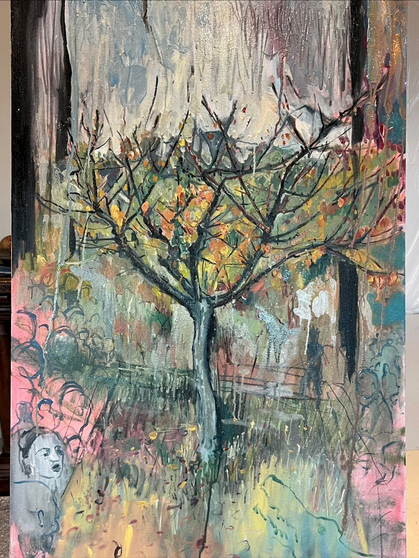Autumn in Umbria and Orlando is thriving. @vannucci_artist_residency @orlandoseale #artistresidency #inspiration