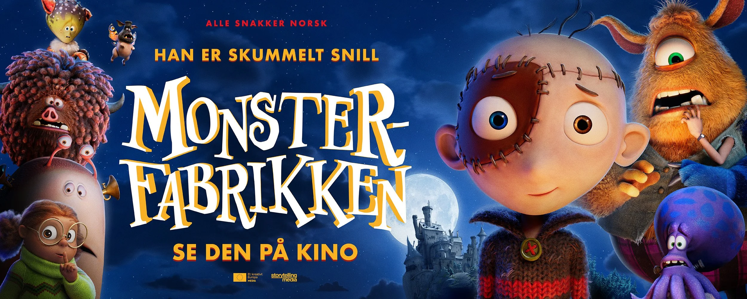 Plakaten til filmen monsterfabrikken.