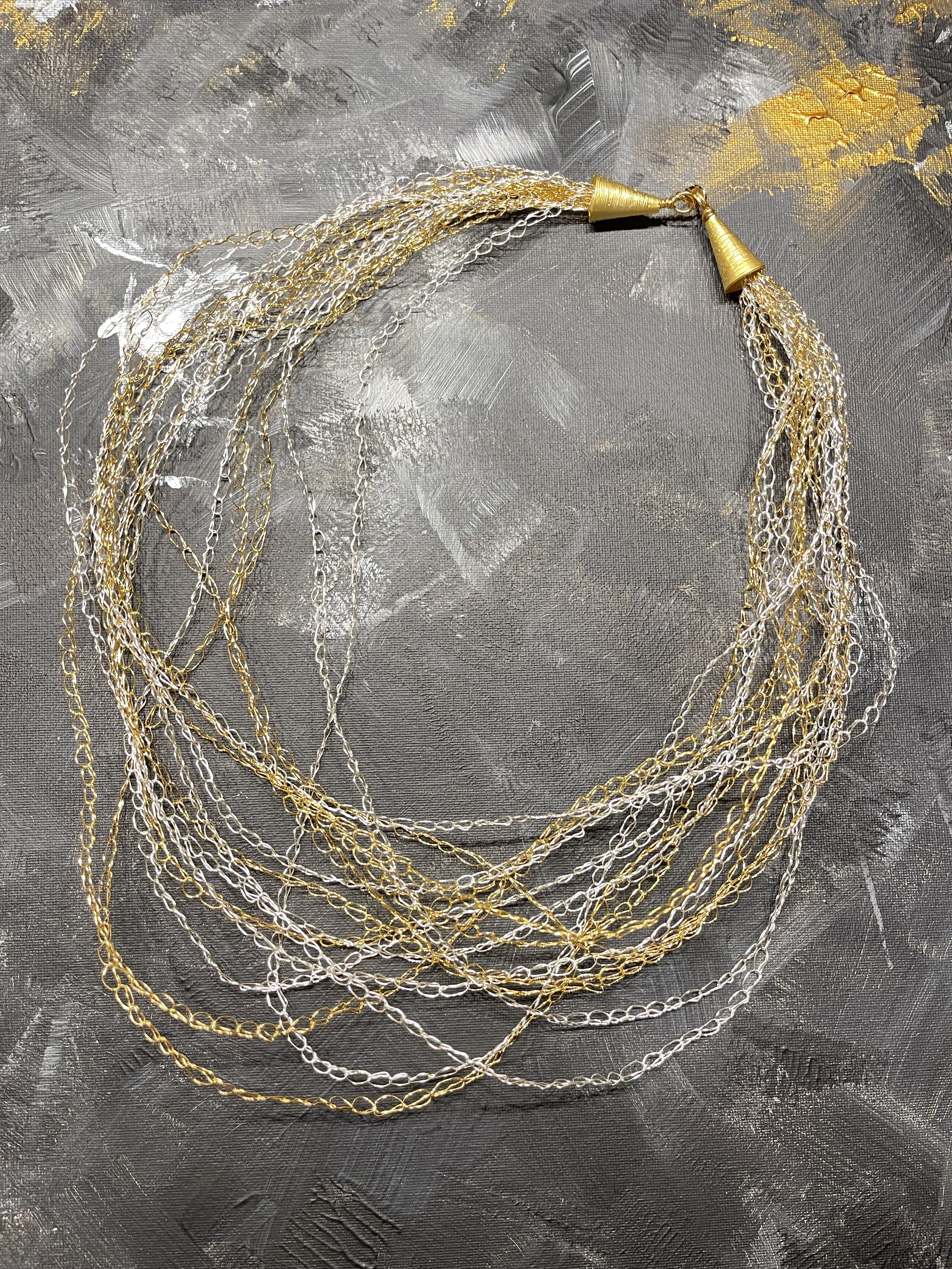 Silver and Gold Necklace