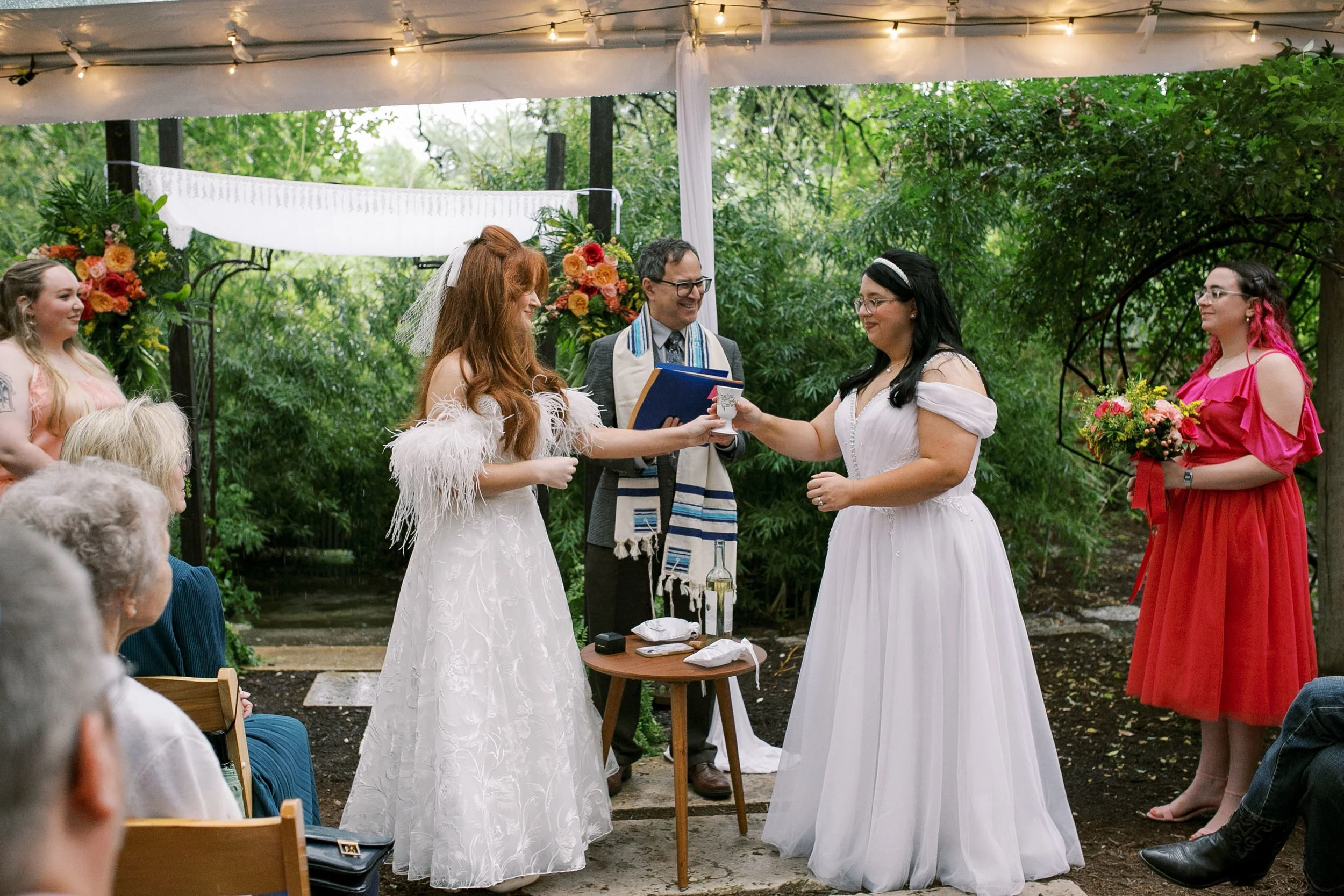 Jewish Wedding Ceremony with Two Brides