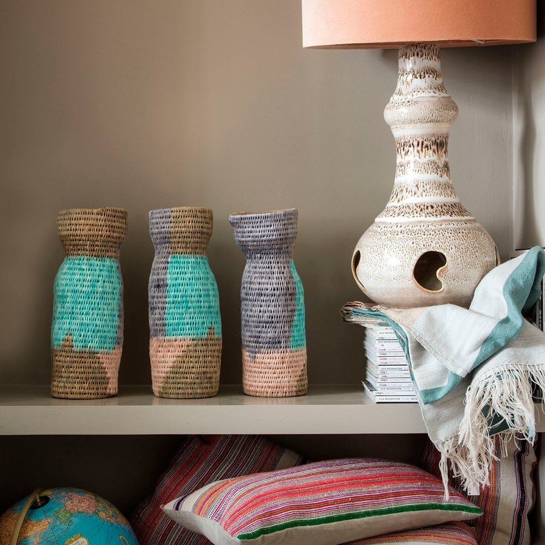 Last three of these hand-woven Otago vases have gone off to a new home. Love the colours.